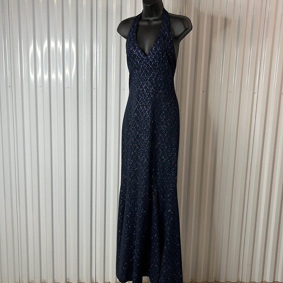 Jodi Kristopher Halter Evening Dress. Preowned - Picture 2 of 9